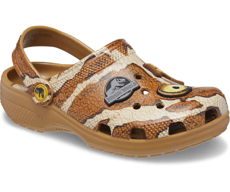 Crocs Jurassic World Classic Clogs Kids in Sand-4
